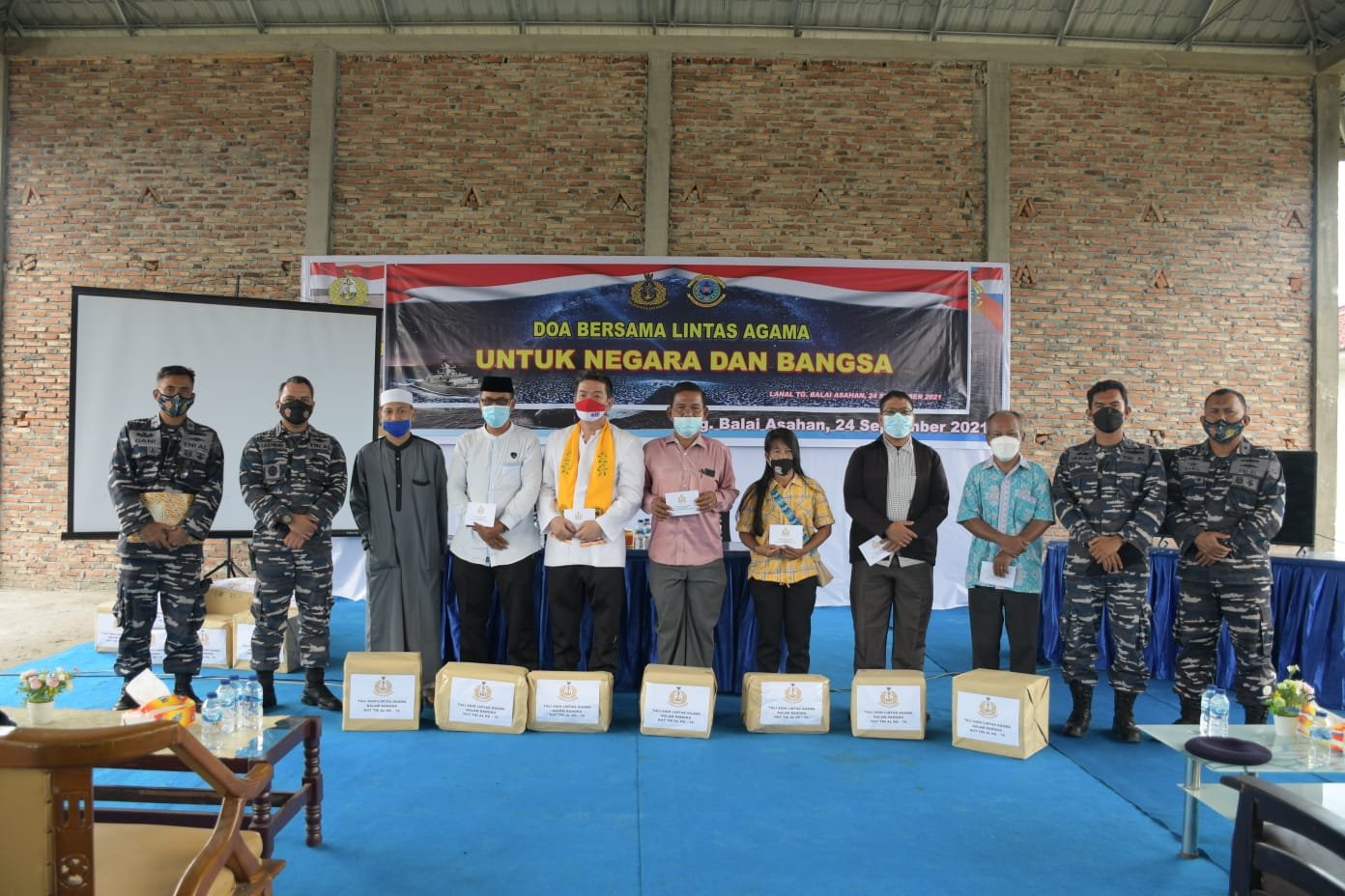 Pengurus Rumah Ibadah Lintas Agama Tanjungbalai Asahan Dapat Kejutan di HUT TNI AL ke-76