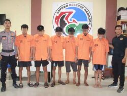 Polres Pringsewu Ringkus Enam Bandar Narkoba dan Sita Puluhan Paket Sabu