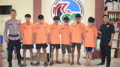 Polres Pringsewu Ringkus Enam Bandar Narkoba dan Sita Puluhan Paket Sabu