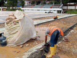 Tenaga Ahli Teknis Sewaan Diduga Kerjakan Proyek Stadion Cibodas Asal Jadi