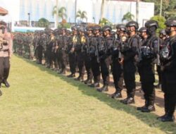 Satbrimob Banten Turunkan Ratusan Personel Amankan Pilkades Pandeglang