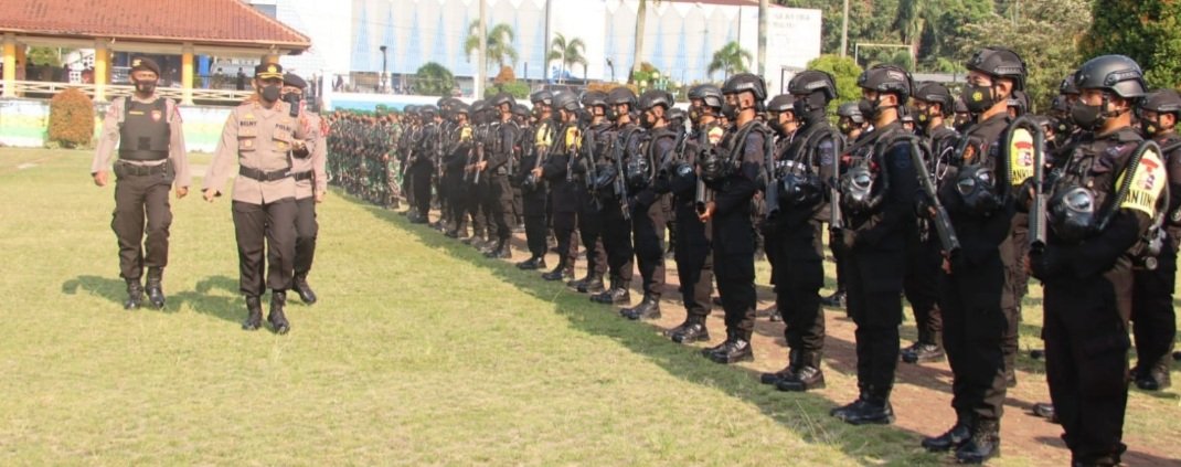 Satbrimob Banten Turunkan Ratusan Personel Amankan Pilkades Pandeglang