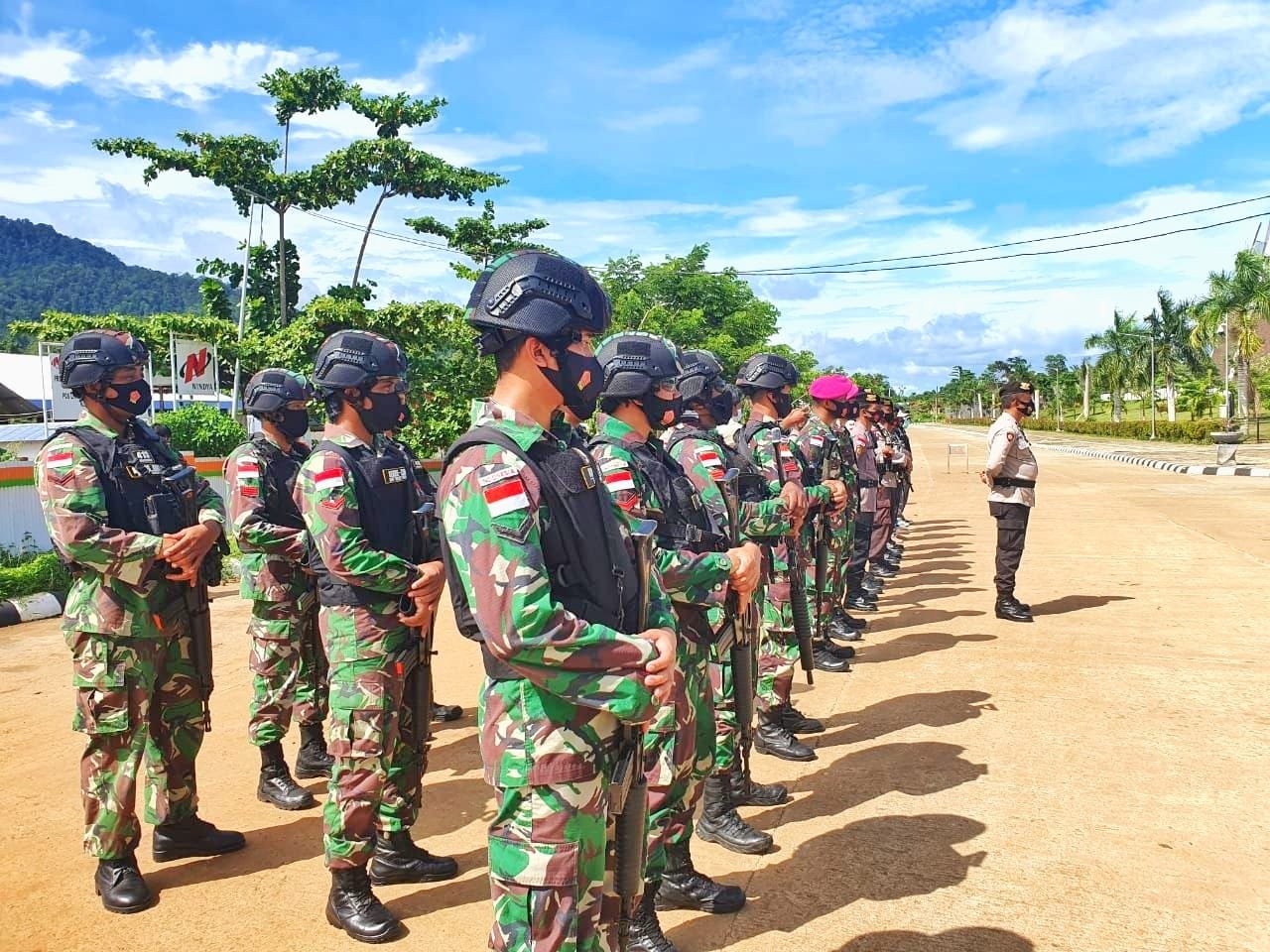 Satgas Yonif MR 413 Kostrad Gelar Apel Siaga di Bulan Penuh Kasih