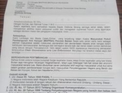 Walikota Serang Diduga Tak Menjawab Surat Audensi MAPPAK Soal THM