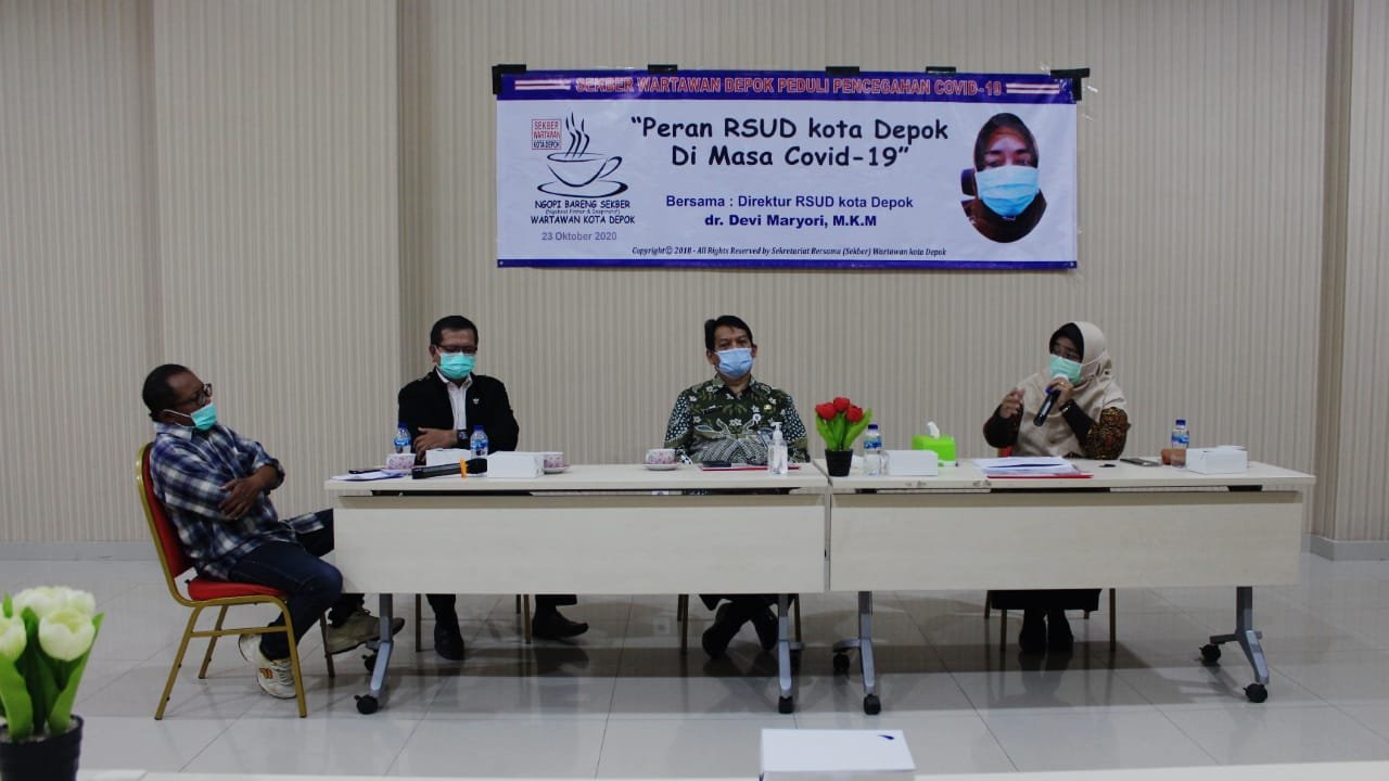 Ngopi Bareng Sekber Bahas Peran RSUD Depok Selama Pandemi Covid-19