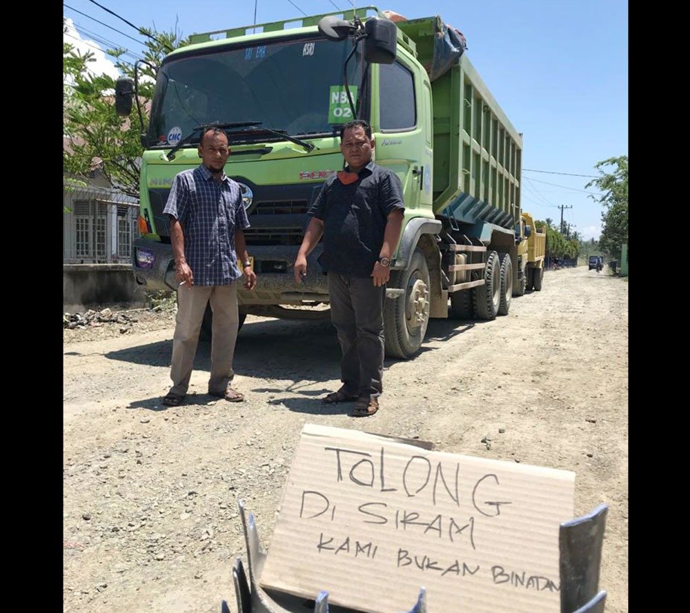 Warga Indrapuri Setiap Hari Terpapar Debu Proyek Jalan Tol