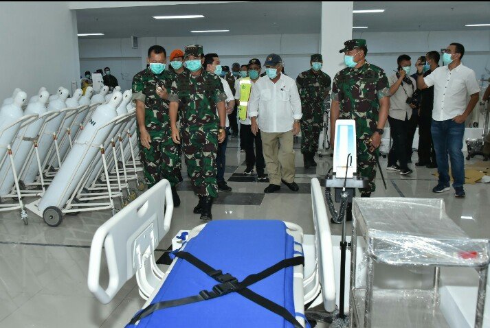 Panglima TNI Tinjau Kesiapan Wisma Atlet Jadi RS Darurat Covid-19