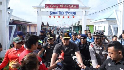 Pangkogabwilhan I Gowes Bareng Ratusan TNI-Polri di Natuna