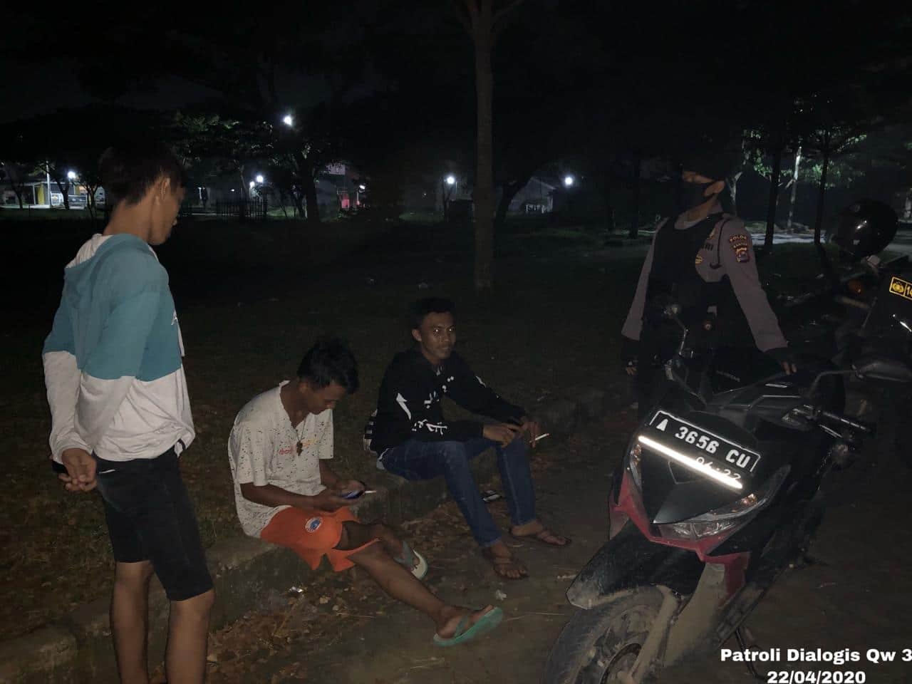 Ditreskrimum Polda Banten Patroli Cegah Kriminalitas di Tengah Pandemi