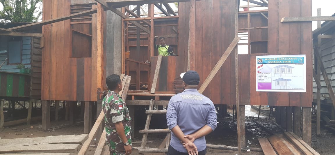 Dinas Pemberdayaan Masyarakat dan Kampung Tinjau Pelaksanaan TMMD Regu ke-114