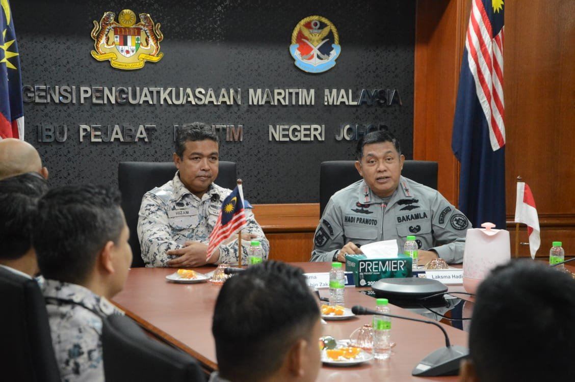 Bakamla RI Bahas Kerja Sama dengan APMM Malaysia