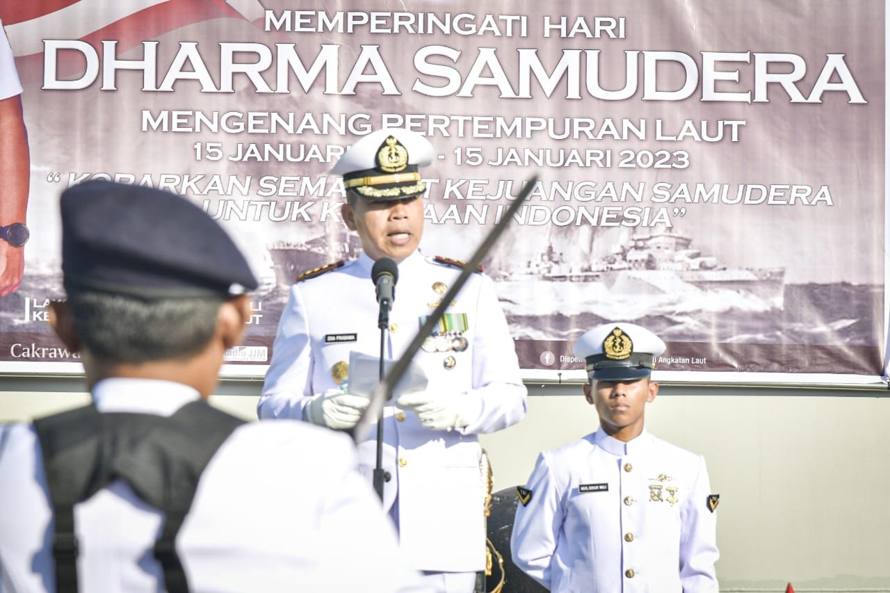 Danlantamal IX Peringati Hari Dharma Samudera 2023 di Dermaga Irian Halong