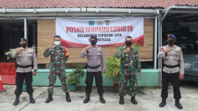 Batalyon B Pelopor Brimob Banten Kunjungi Koramil Cipocok Jaya
