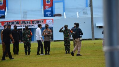 Danrem 064/MY Sambut Presiden RI di Kabupaten Lebak