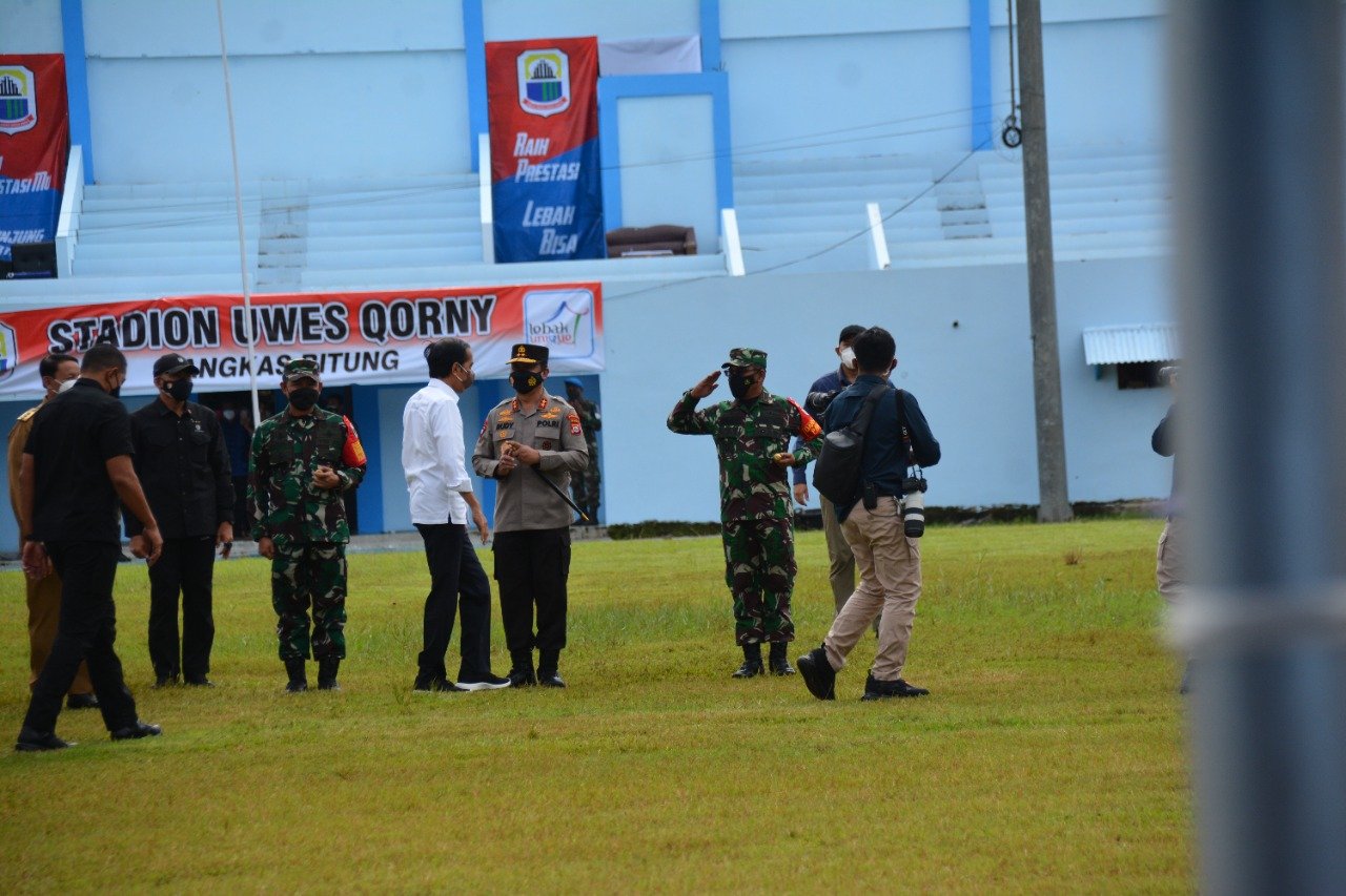 Danrem 064/MY Sambut Presiden RI di Kabupaten Lebak