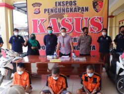 Satreskrim Polres Serang Kota Tangkap Tiga Pencuri Motor, Satu Ditembak