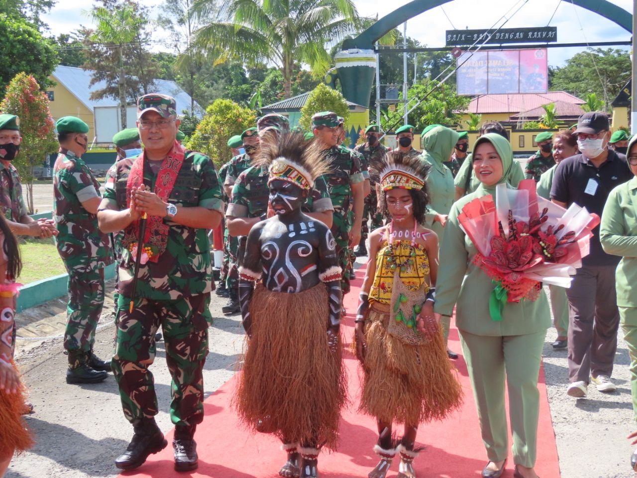 Danrem 174 Merauke Beri Pengarahan ke Anggota Kodim 1710 Mimika Papua