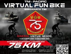 Lomba Bersepeda Virtual HUT ke-75 TNI 2020