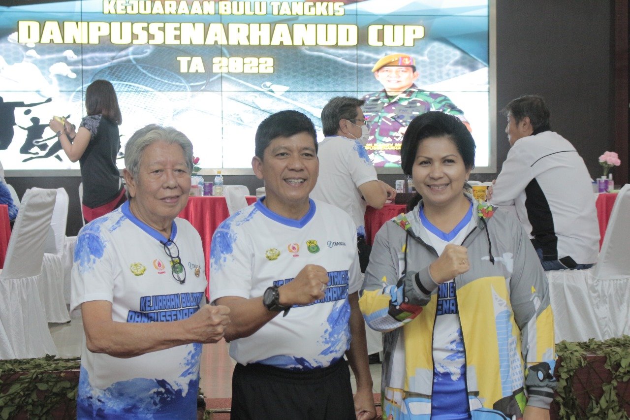 Calon Atlet Bulu Tangkis Nasional Tampil di Kompetisi Danpussenarhanud Cup