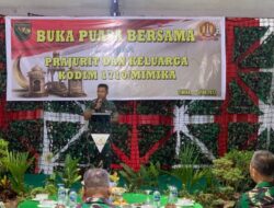 Kodim 1710/Mimika Gelar Buka Puasa Bersama Santuni Anak Yatim