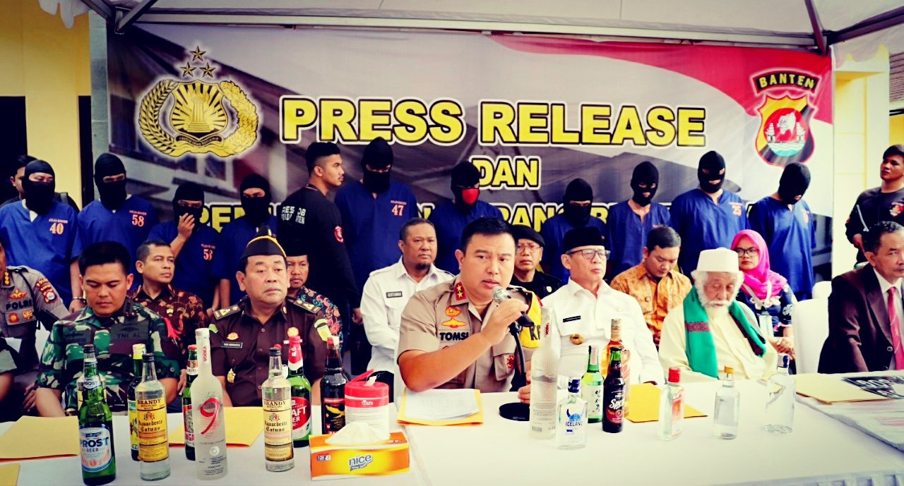Kapolda Banten Paparkan Capaian 2019, Berhasil Selesaikan Kasus Tindak Pidana