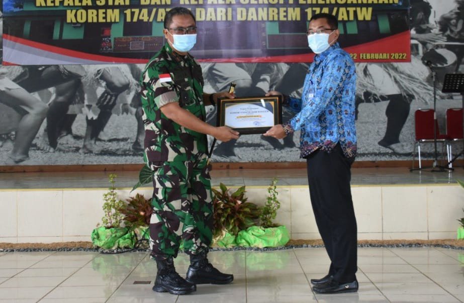 Korem 174/ATW Merauke Kembali Raih Peringkat Pertama IKPA TA 2021