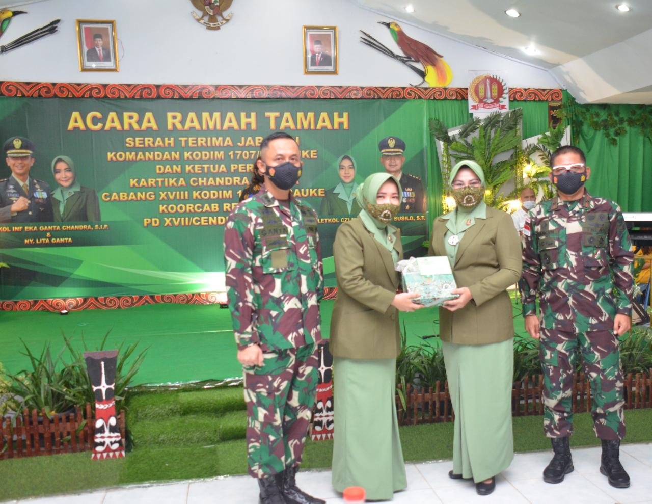 Danrem Brigjen TNI Bangun Nawoko Pimpin Tradisi Korps dan Sertijab Dandim 1707