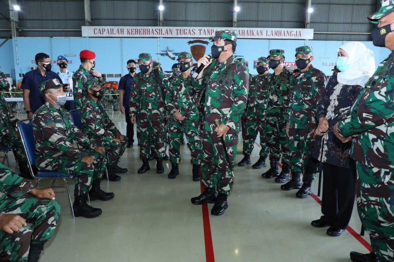 Panglima TNI Pimpin Serbuan Vaksinasi Prajurit di Malang Raya