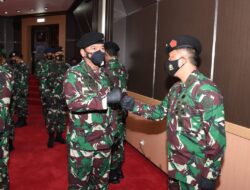 Panglima TNI Terima Laporan Kenaikan Pangkat 47 Perwira Tinggi