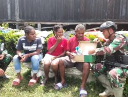 Satgas Yonif Mekanis 203/AK Anjangsana Tokoh Masyarakat Jaga Silaturahmi