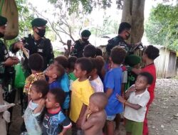 Bukti Satgas Yonif MR 413 Kostrad Bantu Cerdaskan Anak Papua