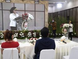 Senam New Normal di HUT ke-57 Dharma Pertiwi