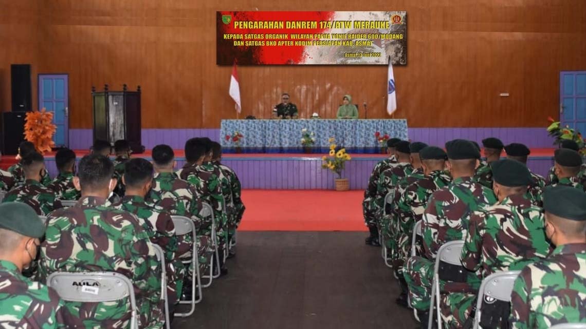 Danrem 174 Merauke: TNI AD dan Satgas di Asmat Papua Wajib Layani Masyarakat Secara Optimal