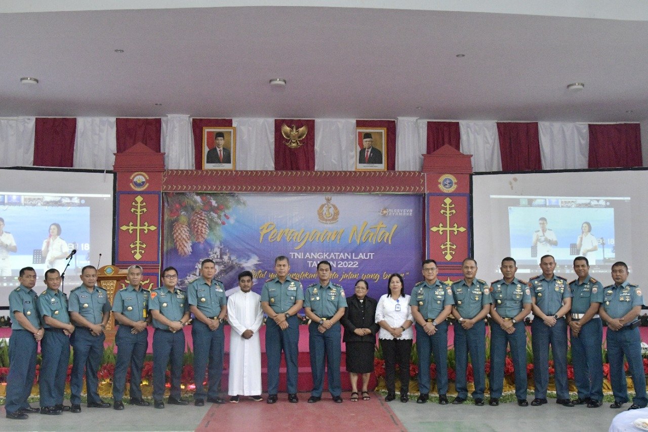 Danlantamal IX Rayakan Natal Bersama Seluruh Jajaran TNI AL