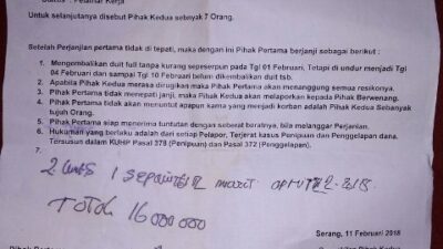Timur AS Serang Calo Karyawan Tipu Korban Rp2-10 Juta