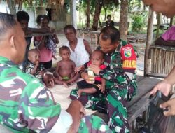 Danramil Mapurujaya Kunjungi Dua Anak Asuh di Wilayah Binaannya