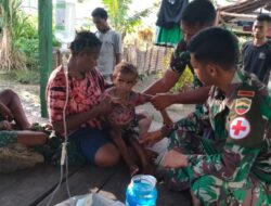 Alami Kejang, Satgas Pamtas Yonif 126/KC Sigap Berikan Pertolongan