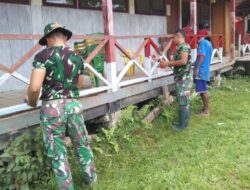 Pengabdian Nyata Satgas Yonif 143/TWEJ untuk Warga Perbatasan RI