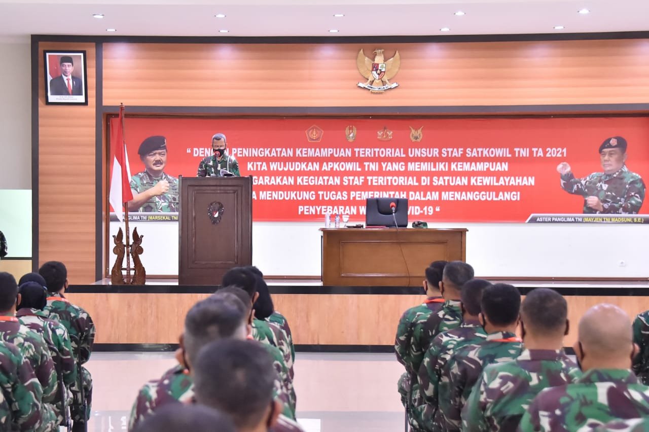Panglima TNI Aster: Satkowil Perlu Kelola Teritorial Tangani Covid-19