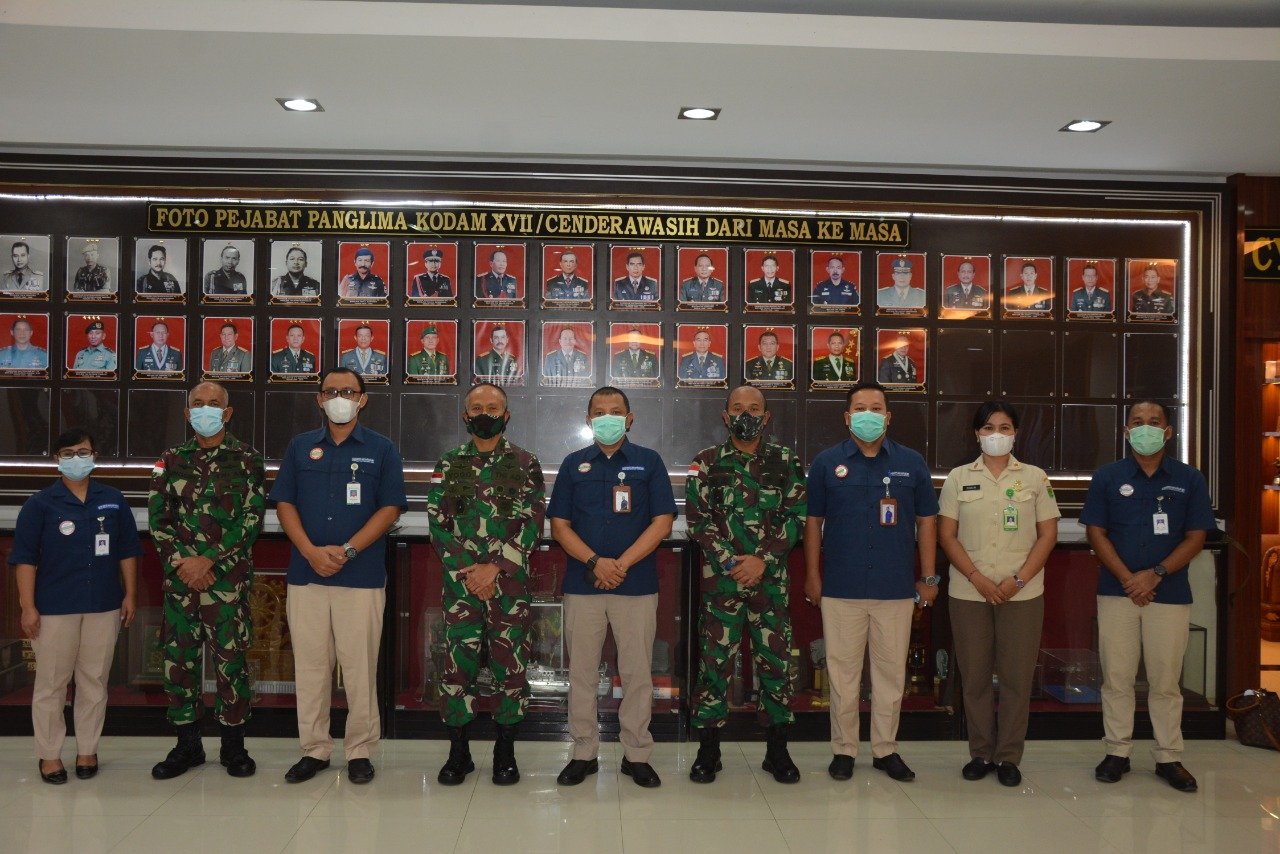 Pangdam XVII/Cenderawasih Terima Audiensi Kepala BPJS Papua Bahas Kesehatan dan Jaminan Sosial