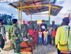 Pos Kamling Bremoro, Sumbangan Satgas Yonif MR 413 Kostrad untuk Warga Perbatasan di Bulan Kasih