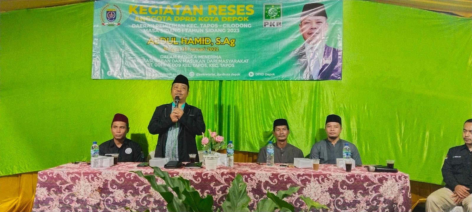 Abdul Hamid Pastikan Rp1,8 Miliar di Tahun Ini untuk Pembangunan Tapos