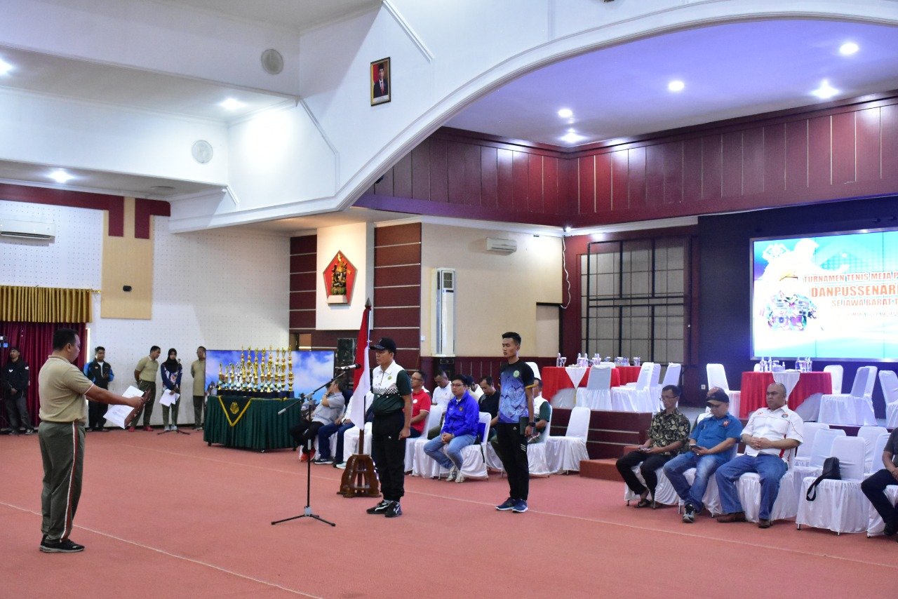 Atlet Tenis Meja Jabar Rebut Piala Danpussenarhanud