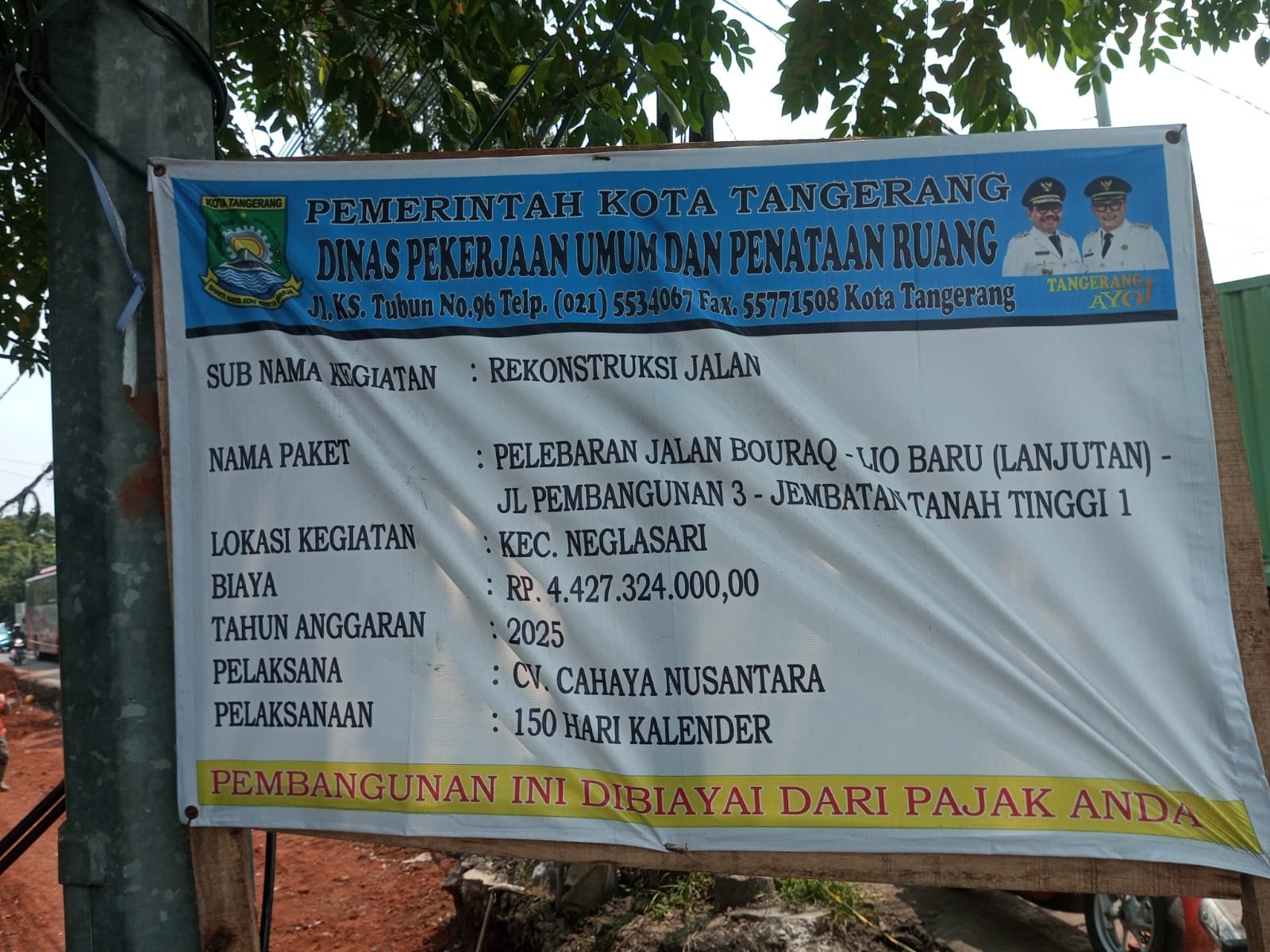 Kurangnya Rambu K3 di Proyek Pelebaran Jalan Bouraq-Lio Baru Ancam Keselamatan