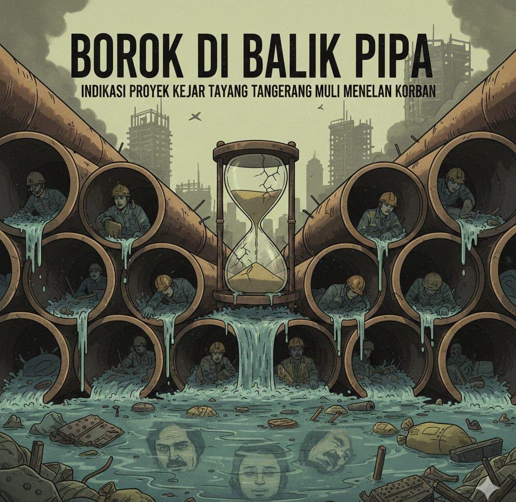 Borok di Balik Pipa: Proyek Kejar Tayang Tangerang Mulai Menelan Korban