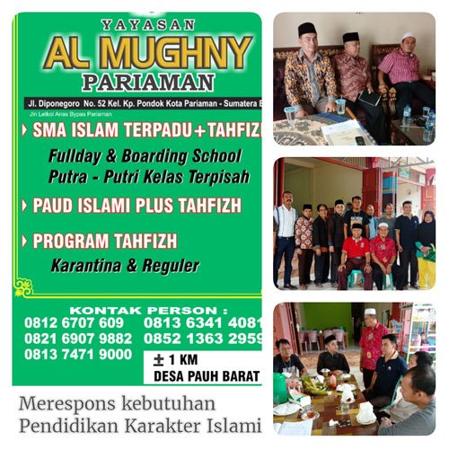 Mukhlis Rahman Bangun SMA IT Al-Mughny Didanai Donatur Luar Negeri