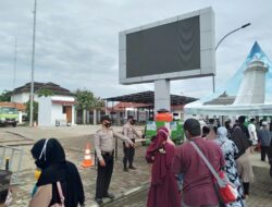 Polsek Kasemen Himbau Pengunjung Wisata Religi Patuhi Protokol Kesehatan
