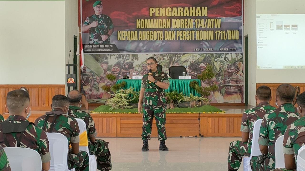 Danrem 174 Merauke Jaga Silaturahmi dengan Masyarakat Lewat Binter