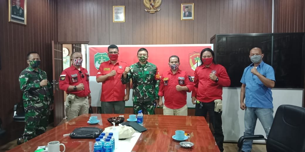 Audiensi PBB DPC Kota Depok ke Kodim 0508 Depok Disambut Baik Komandan