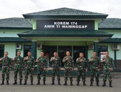 Komandan Korem 174 Merauke Terima Kunjungan Ketua Tim Kusterad